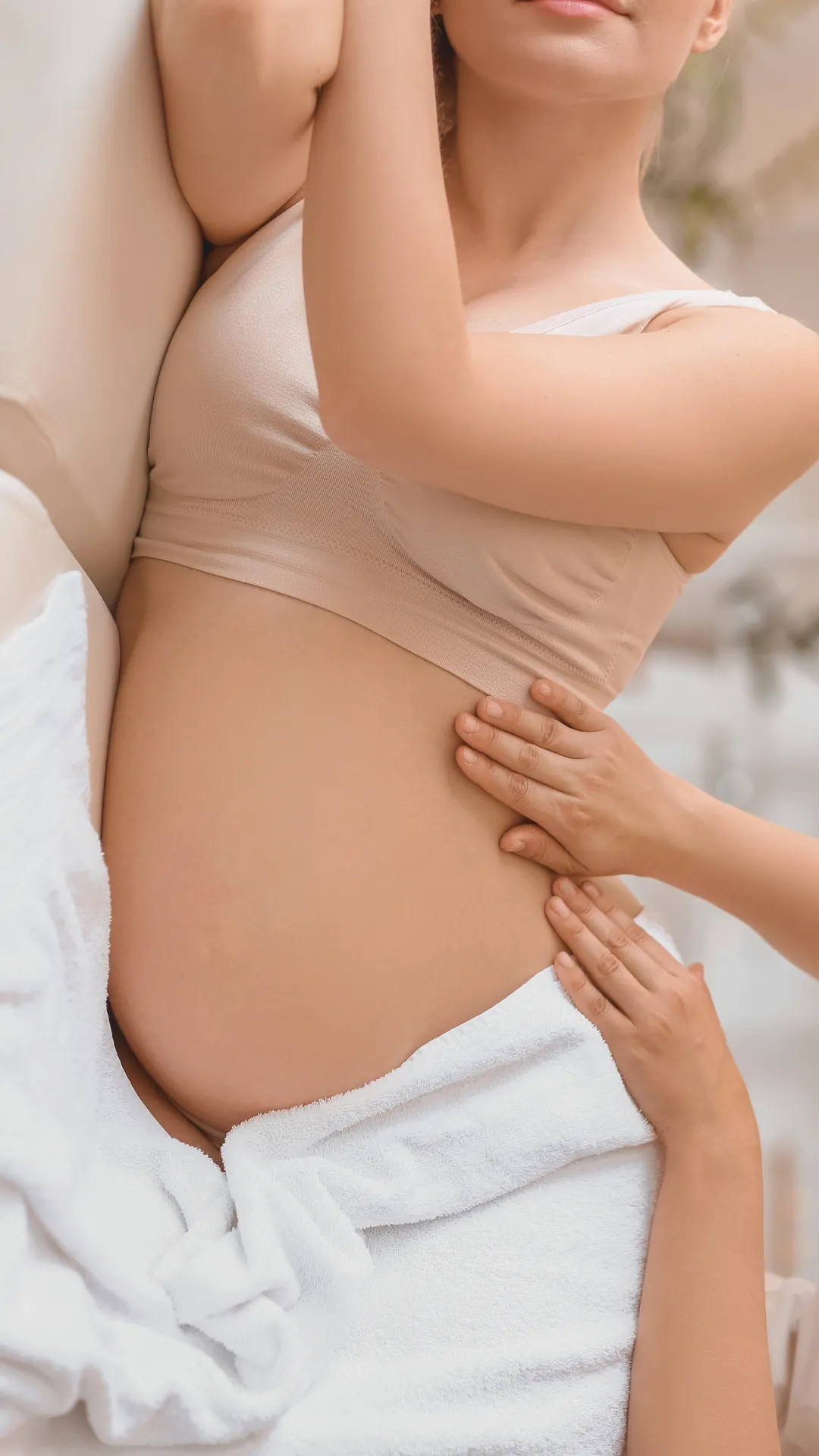 Massage prénatal de la future maman